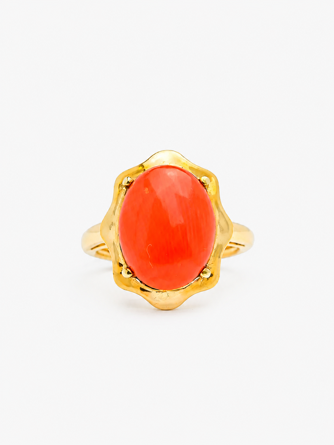 Coral Votive Ring – Gold